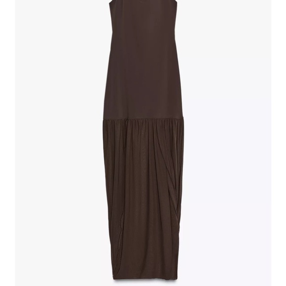 Zara NWT combination halter dress 1198/453 - Picture 7 of 11